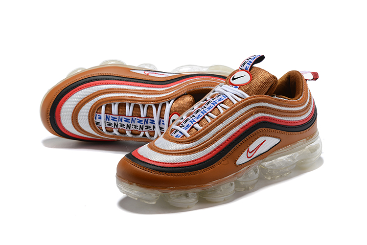 2018 Nike Air Vapormax 97 Brown Red Blue Shoes